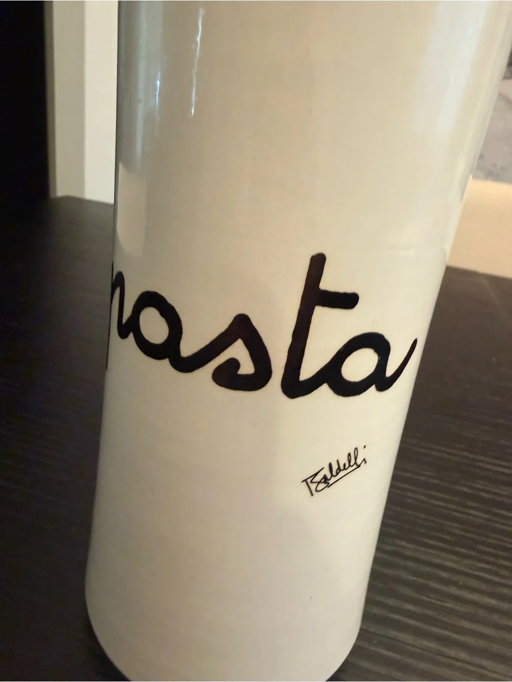Baldelli Italia Pottery Ceramic Pasta Canister Container Pasta Noodle Keeper